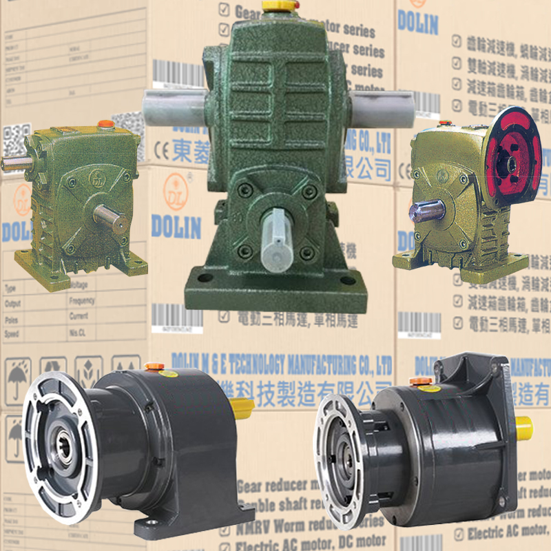 What are common gearmotor types and variations?